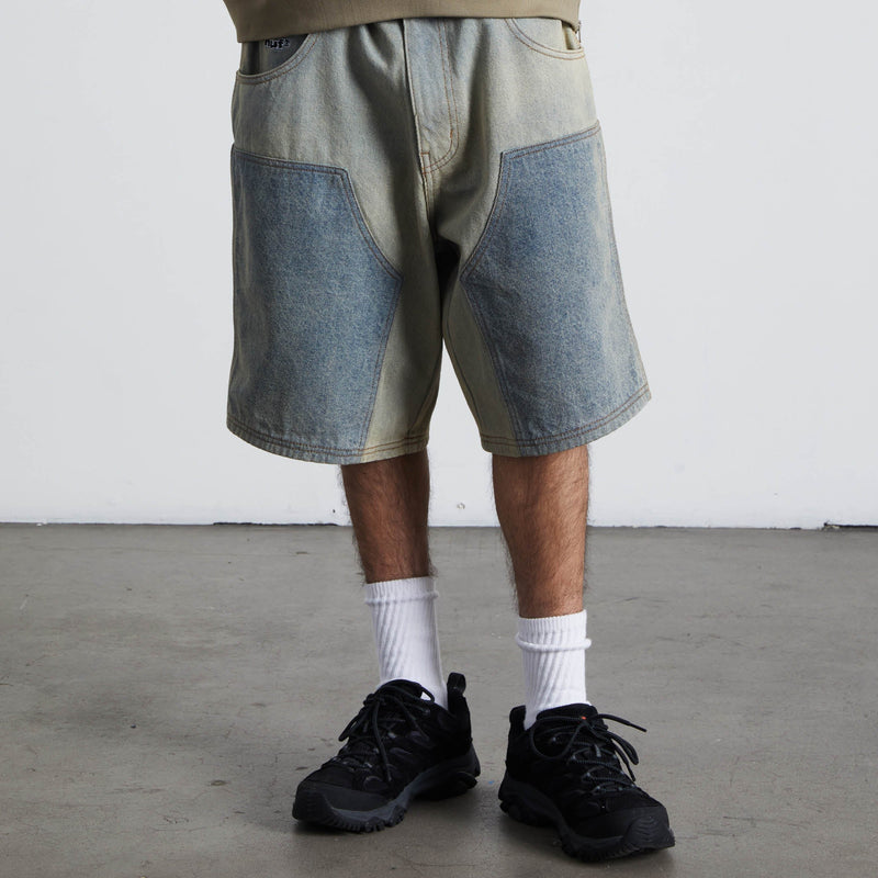Huf Kinda Loose Double Knee Short Light Indigo