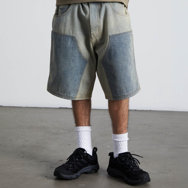 Huf Kinda Loose Double Knee Short Light Indigo