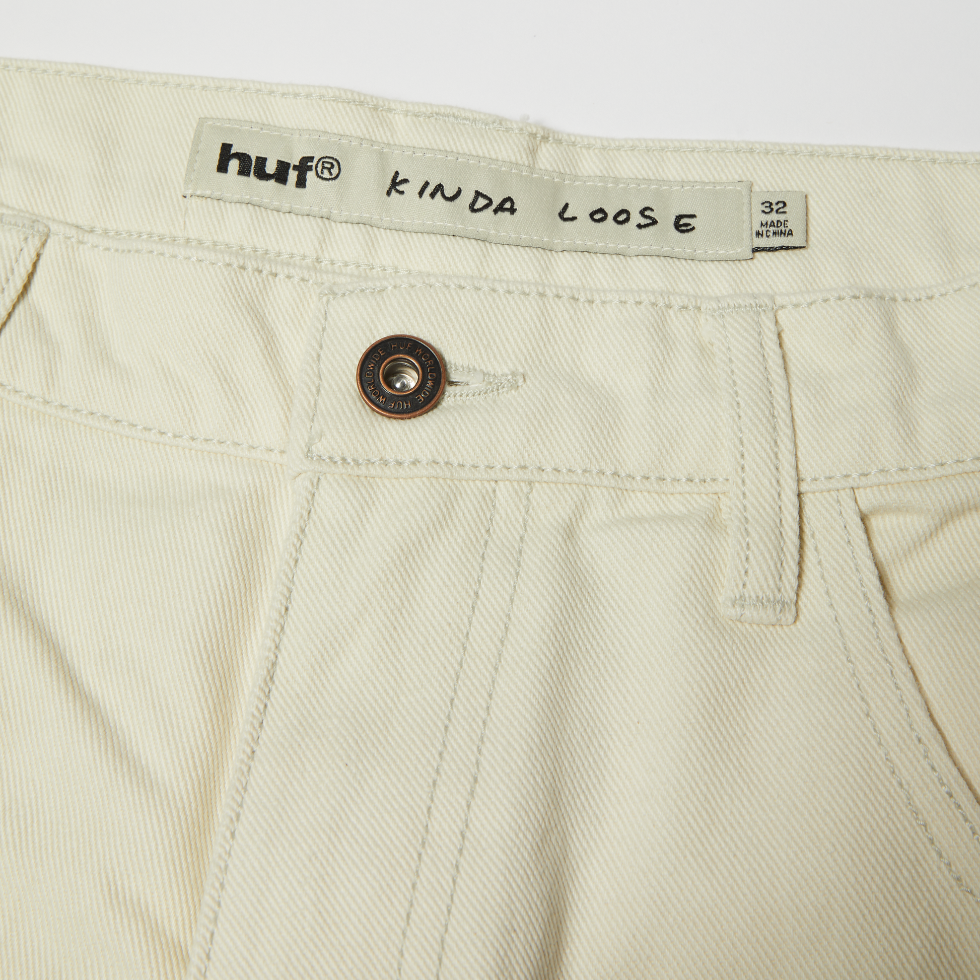 Huf Kinda Loose Double Knee Short Natural