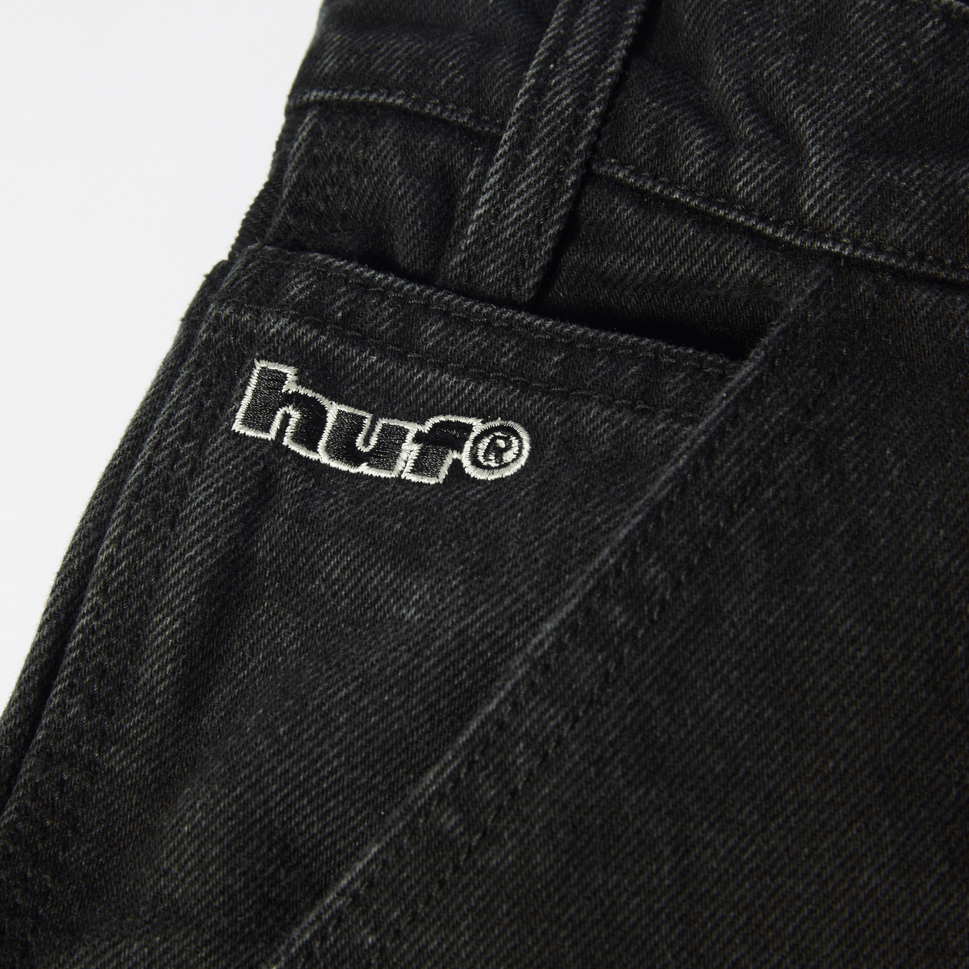 Huf Kinda Loose Double Knees Faded Black