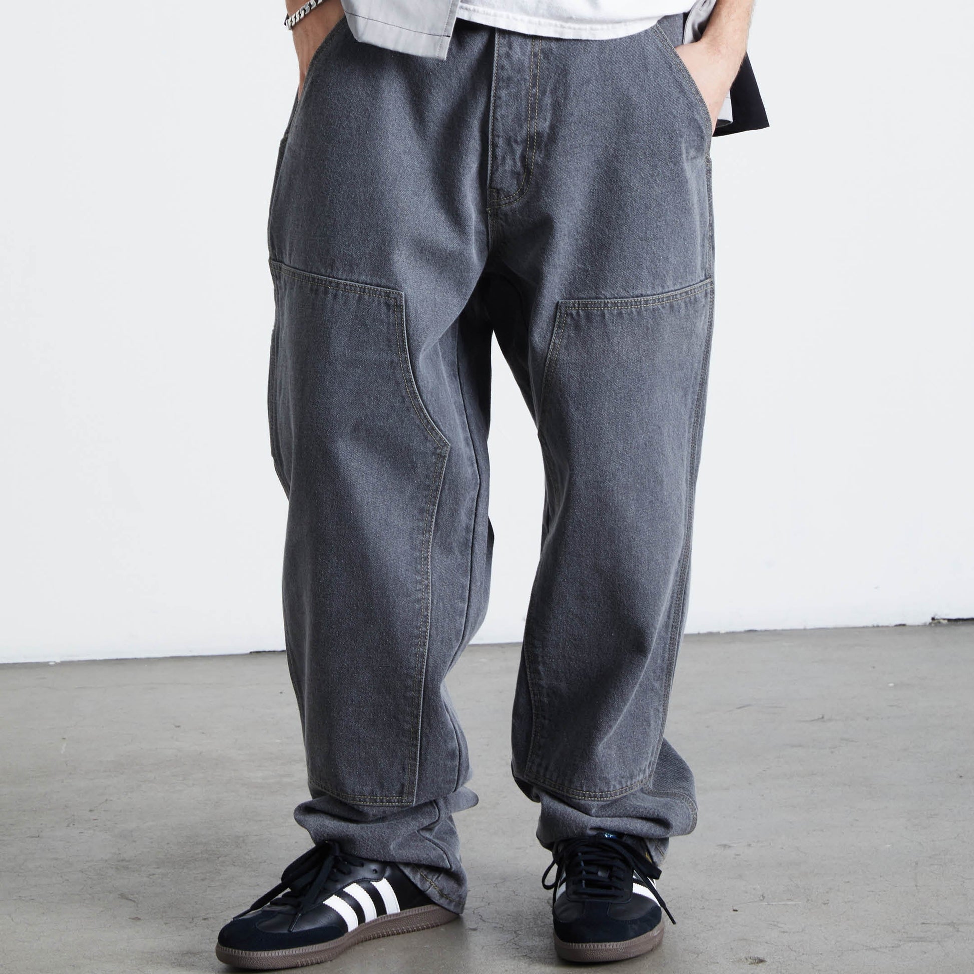 Huf Kinda Loose Double Knees Frost Gray
