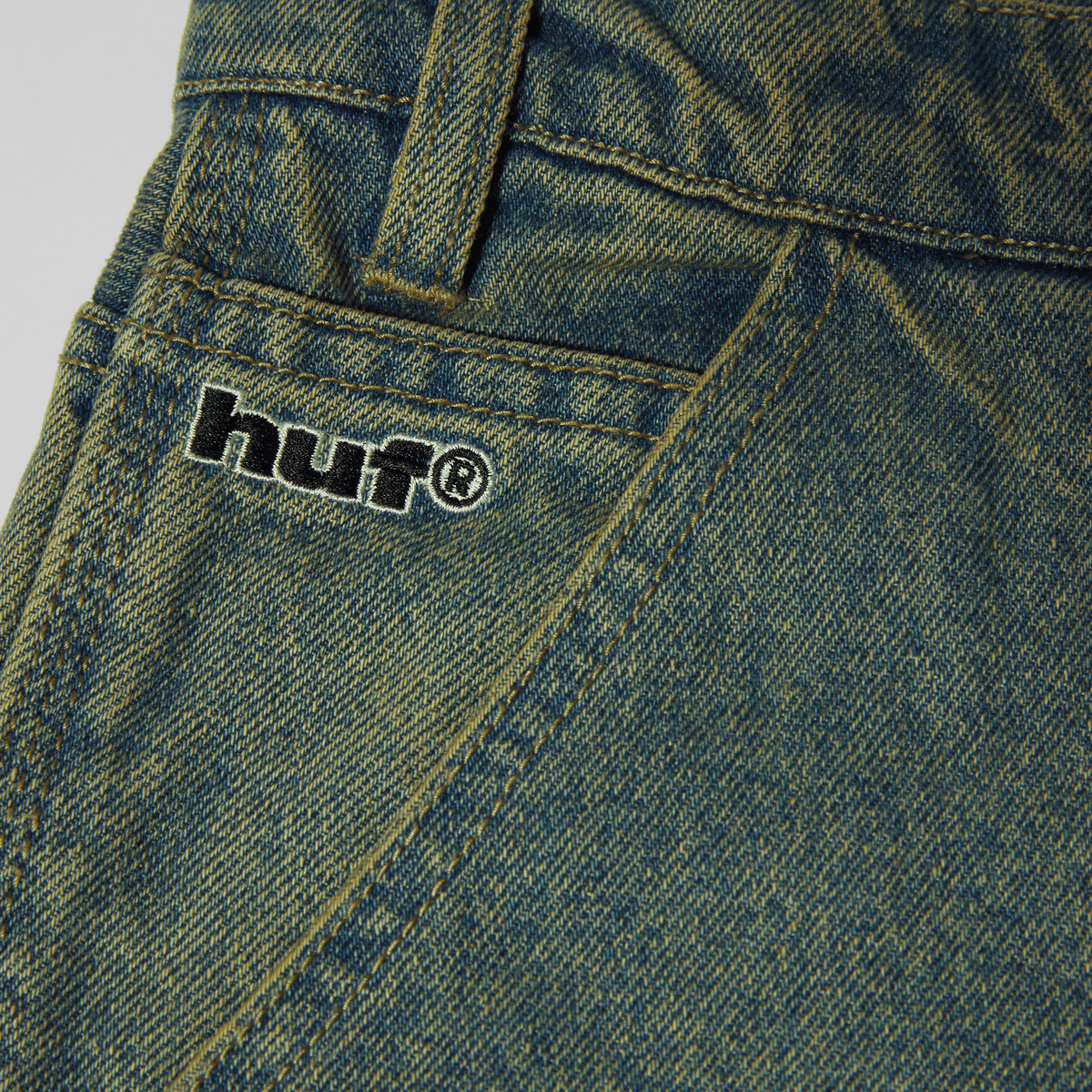 Huf Kinda Loose Double Knees Faded Black