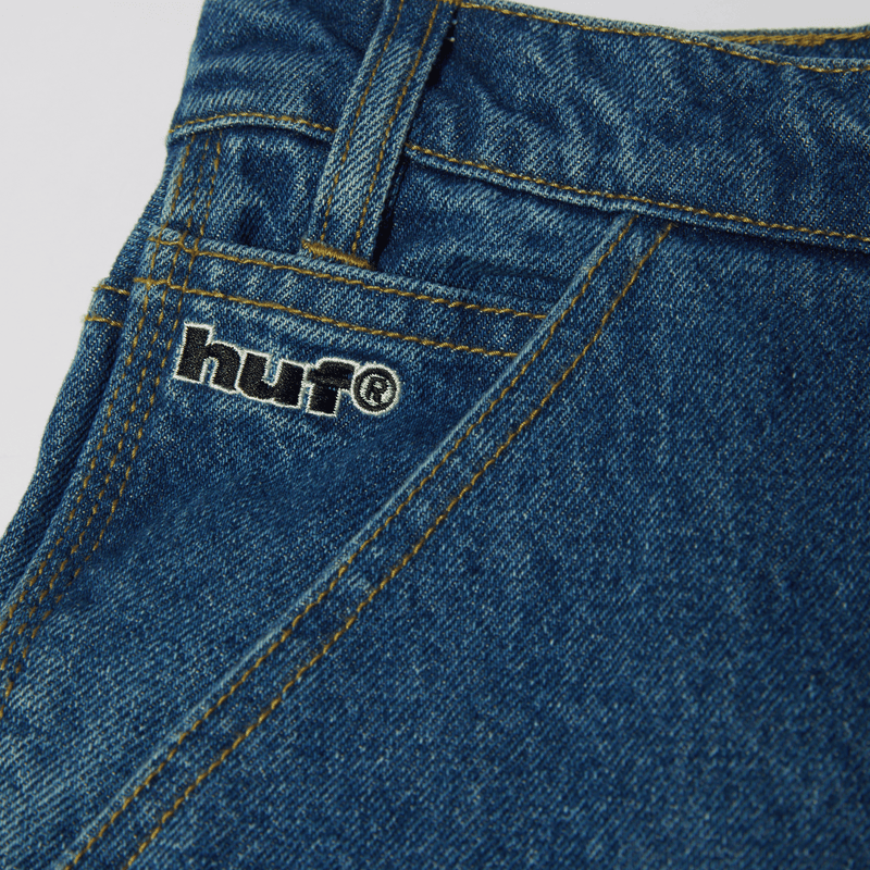 Huf Kinda Loose Double Knees Stone Wash Indigo