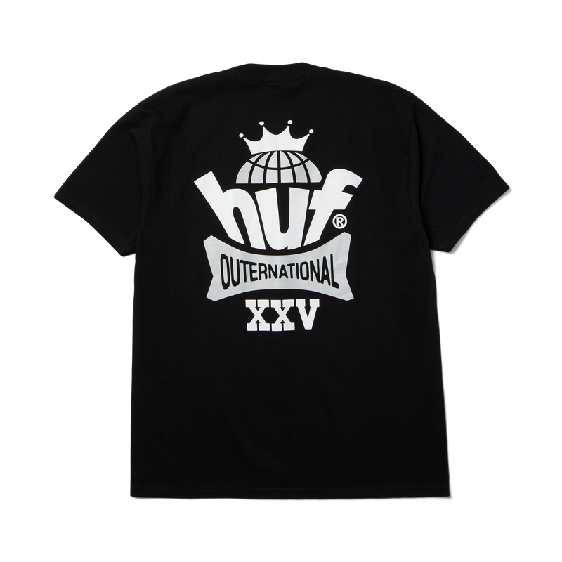 HUF King Globe T-Shirt Black