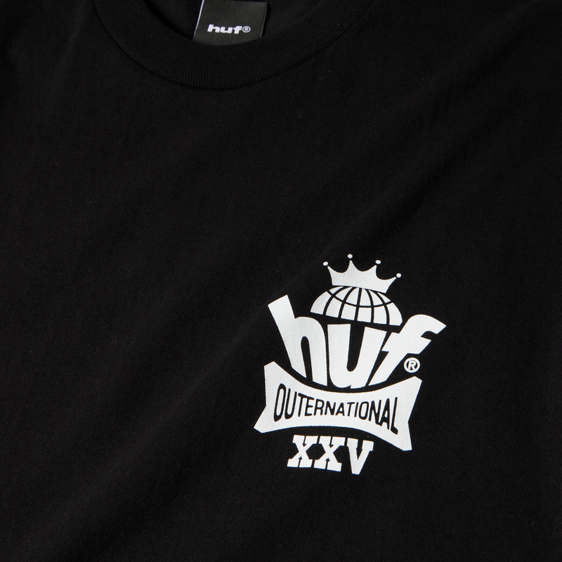HUF King Globe T-Shirt Black