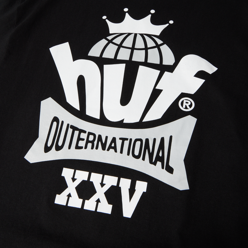 HUF King Globe T-Shirt Black