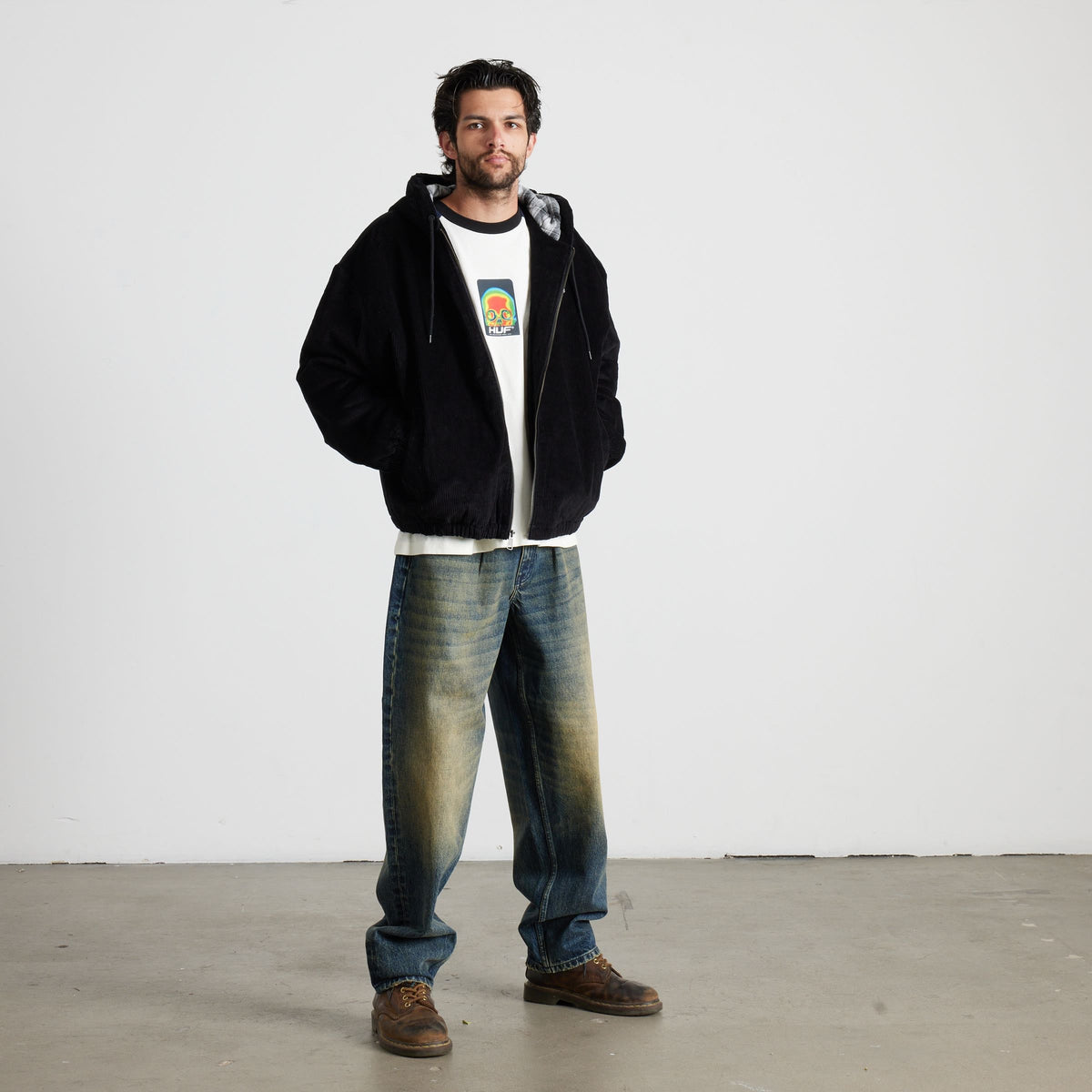 HUF Klondike Corduroy Jacket Black