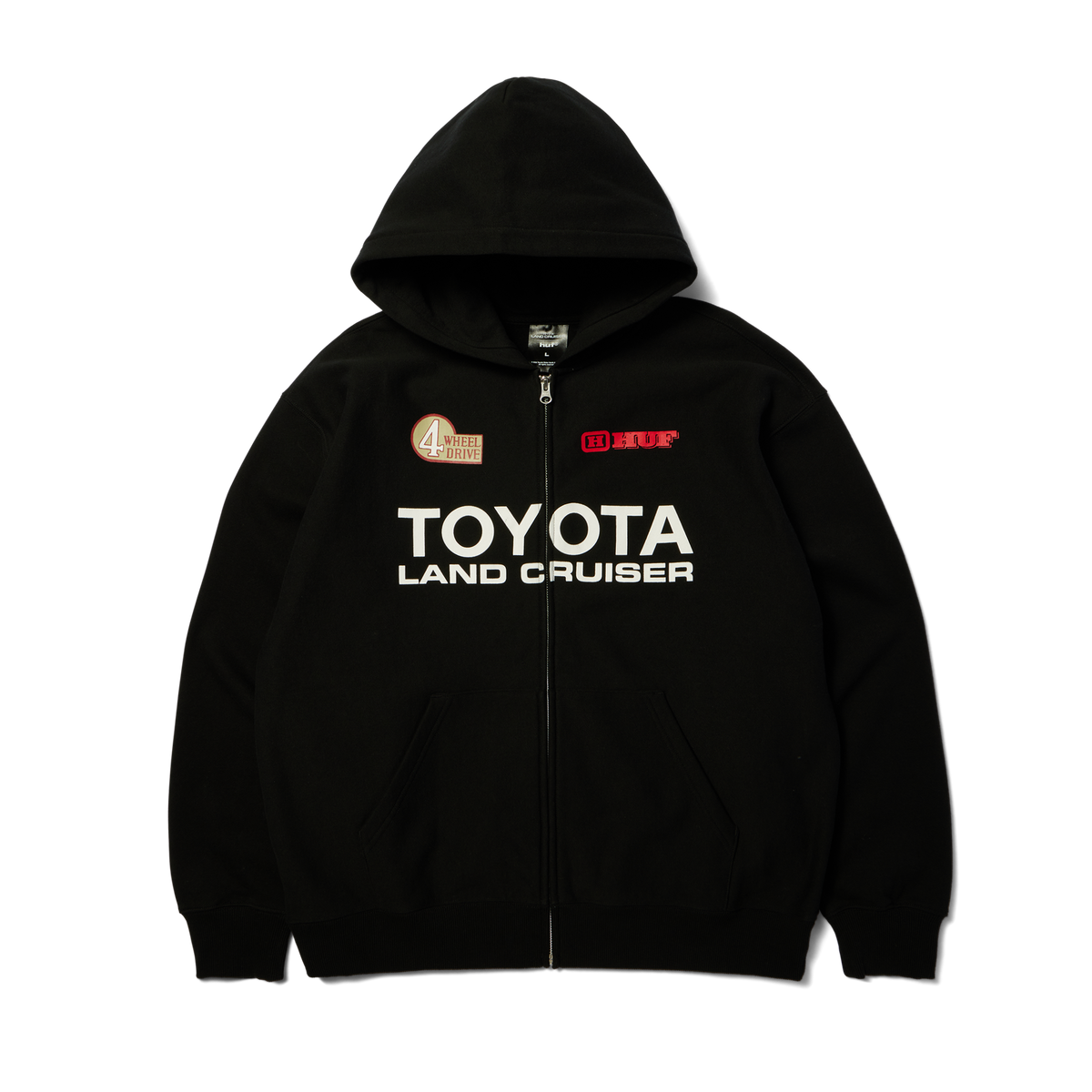 huf x Toyota Land Cruiser Heavyweight Full-Zip Hoodie Black