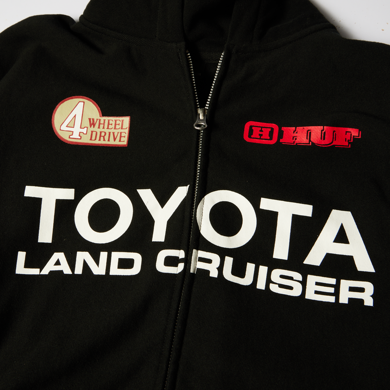huf x Toyota Land Cruiser Heavyweight Full-Zip Hoodie Black