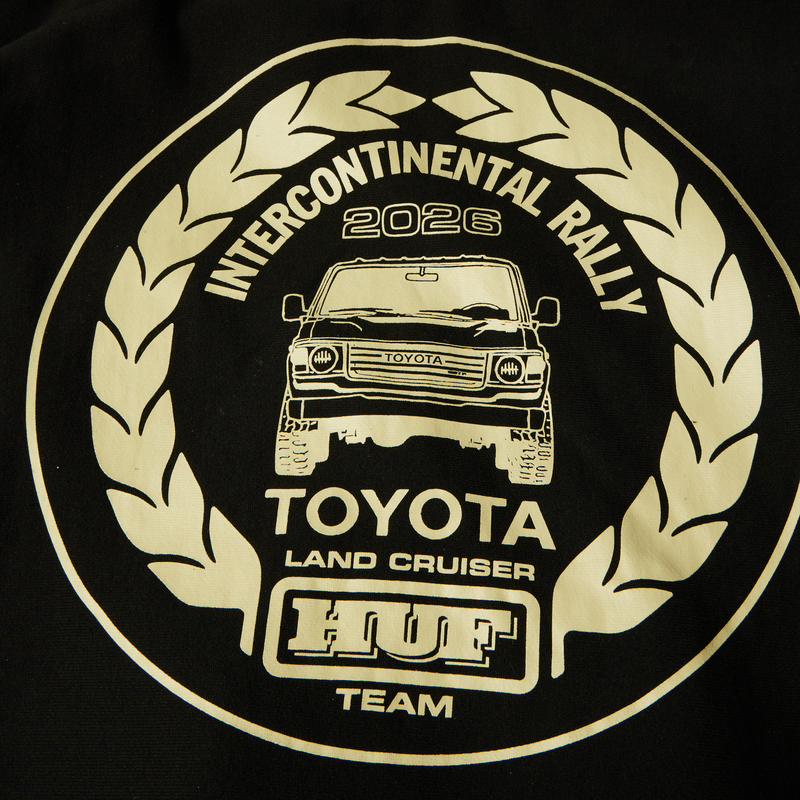 huf x Toyota Land Cruiser Heavyweight Full-Zip Hoodie Black