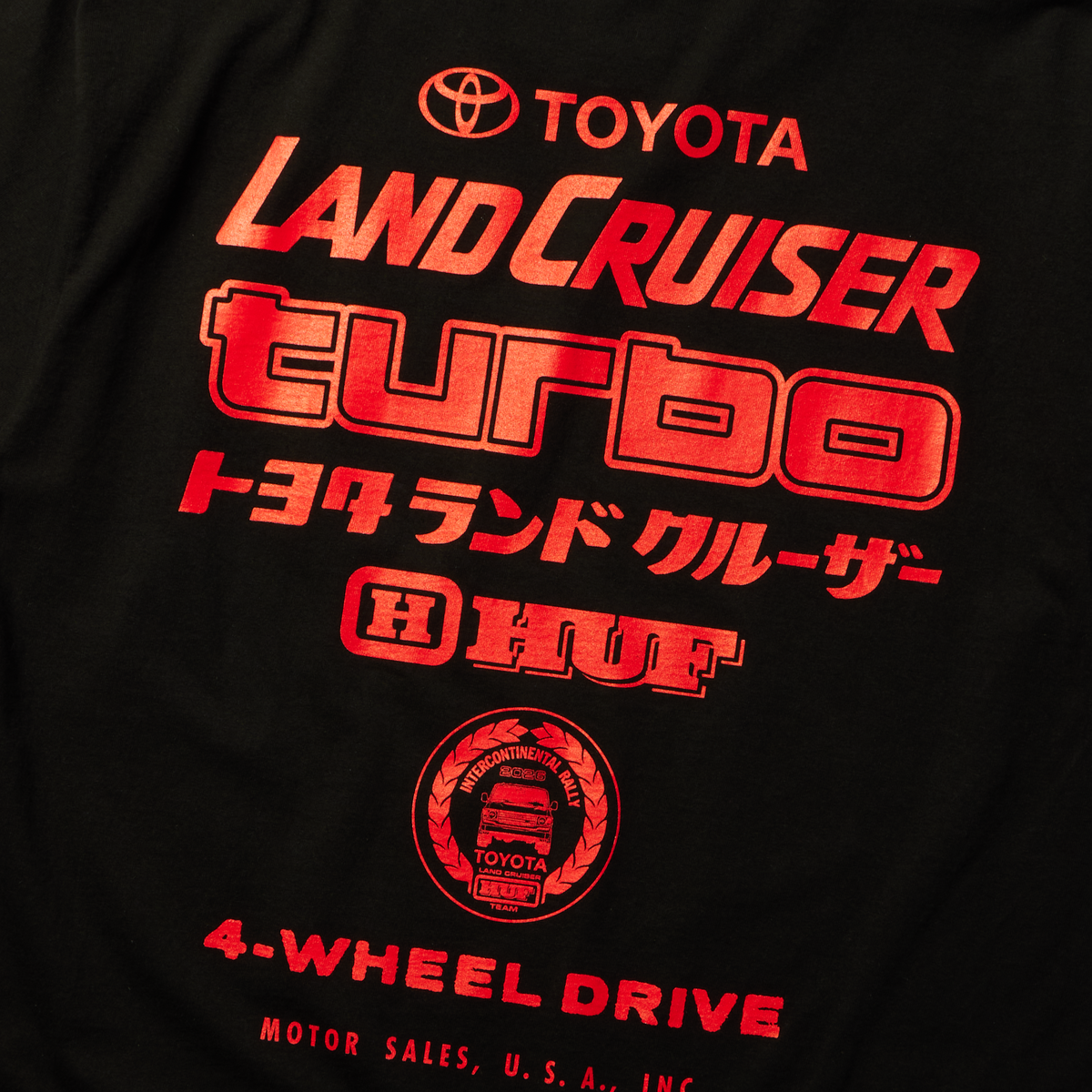 huf x Toyota Land Cruiser Turbo T-Shirt Black