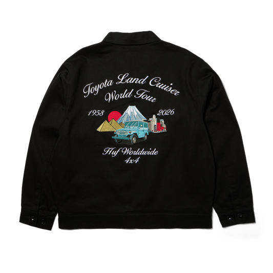huf x Toyota Land Cruiser World Tour Jacket Black