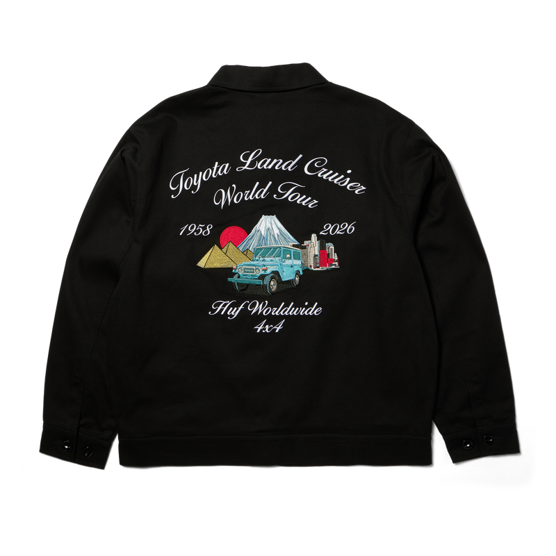 huf x Toyota Land Cruiser World Tour Jacket Black