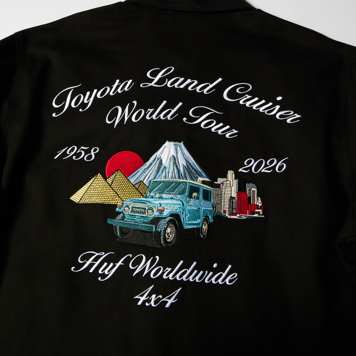 huf x Toyota Land Cruiser World Tour Jacket Black