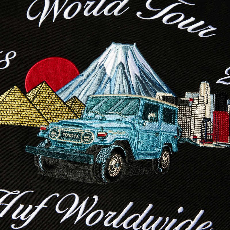 huf x Toyota Land Cruiser World Tour Jacket Black