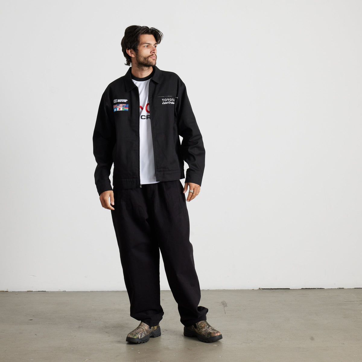 huf x Toyota Land Cruiser World Tour Jacket Black