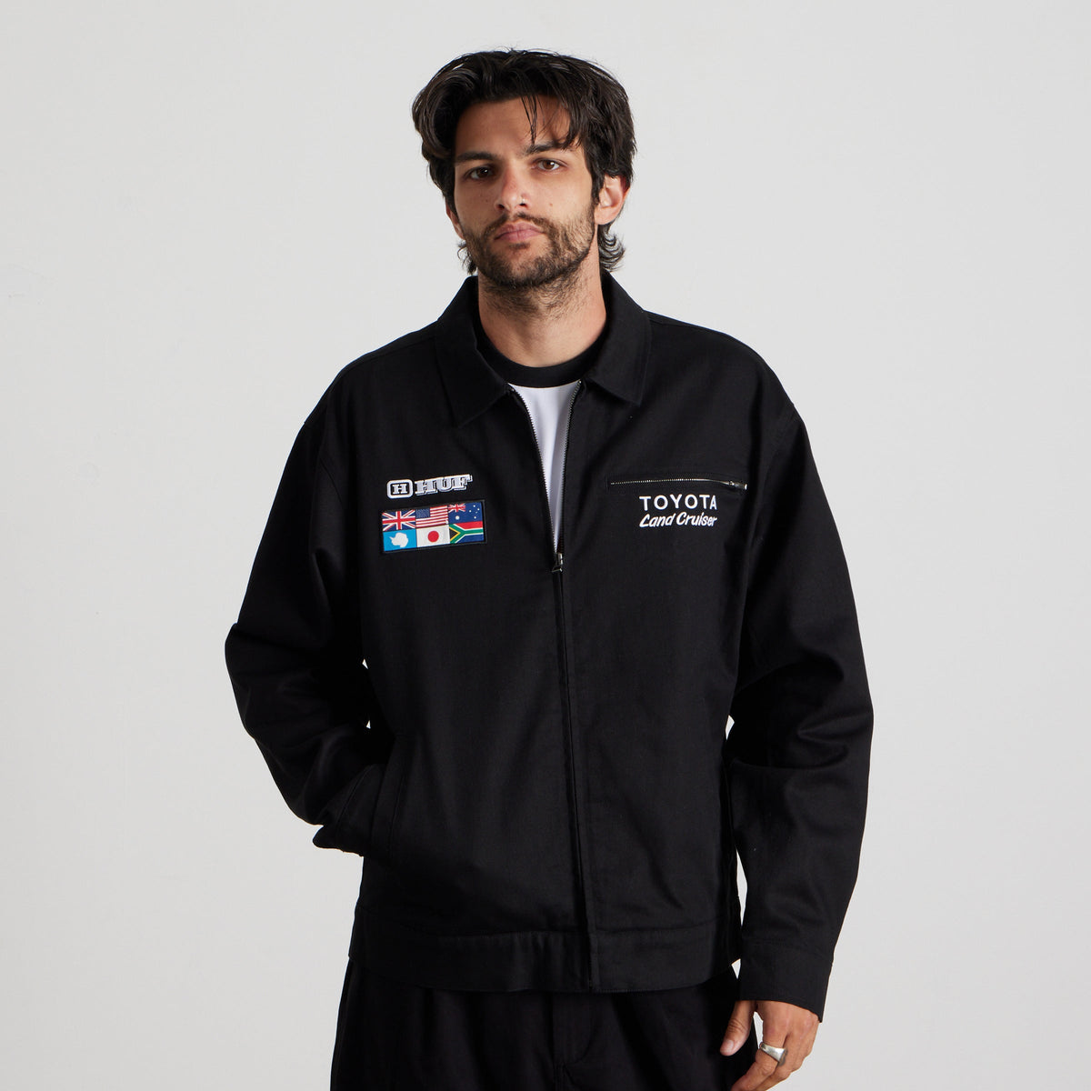 huf x Toyota Land Cruiser World Tour Jacket Black