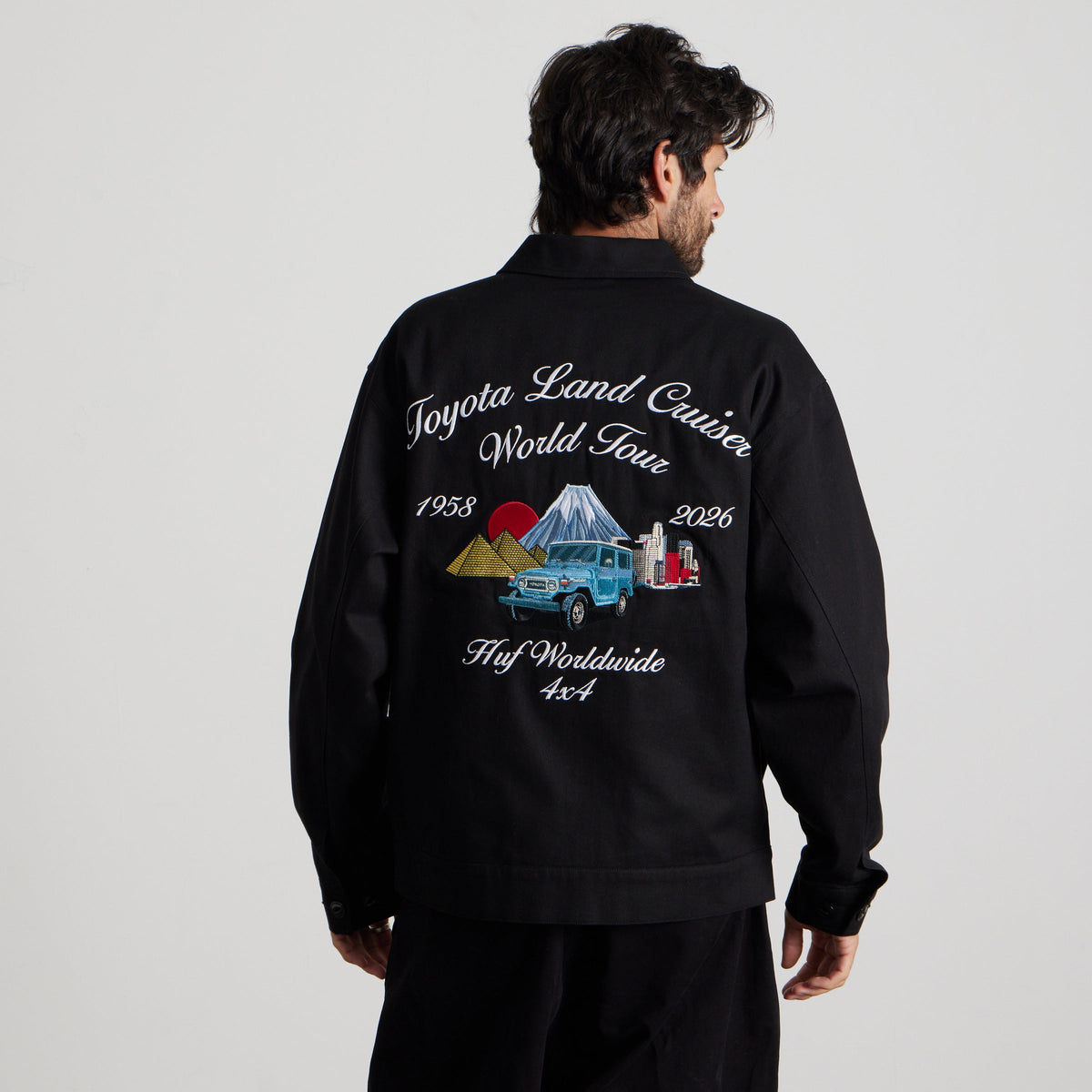 huf x Toyota Land Cruiser World Tour Jacket Black