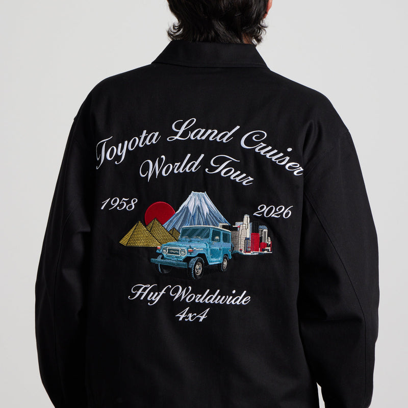 huf x Toyota Land Cruiser World Tour Jacket Black