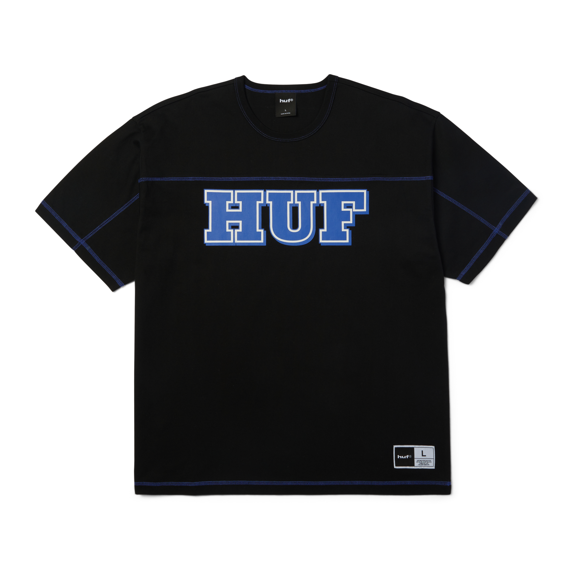 Huf Legacy Football T-Shirt Black