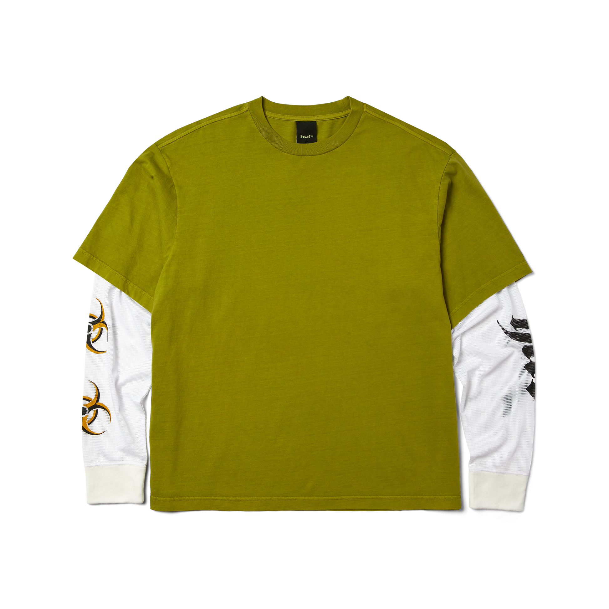 Huf Leon Long Sleeve Double Layer Top Acid Green