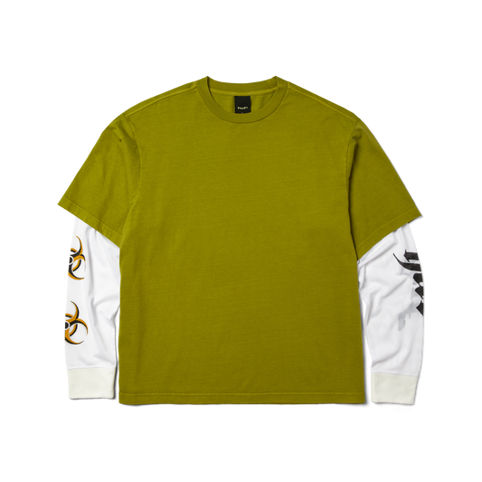 Huf Leon Long Sleeve Double Layer Top Acid Green
