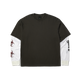 Huf Leon Long Sleeve Double Layer Top Vintage Black
