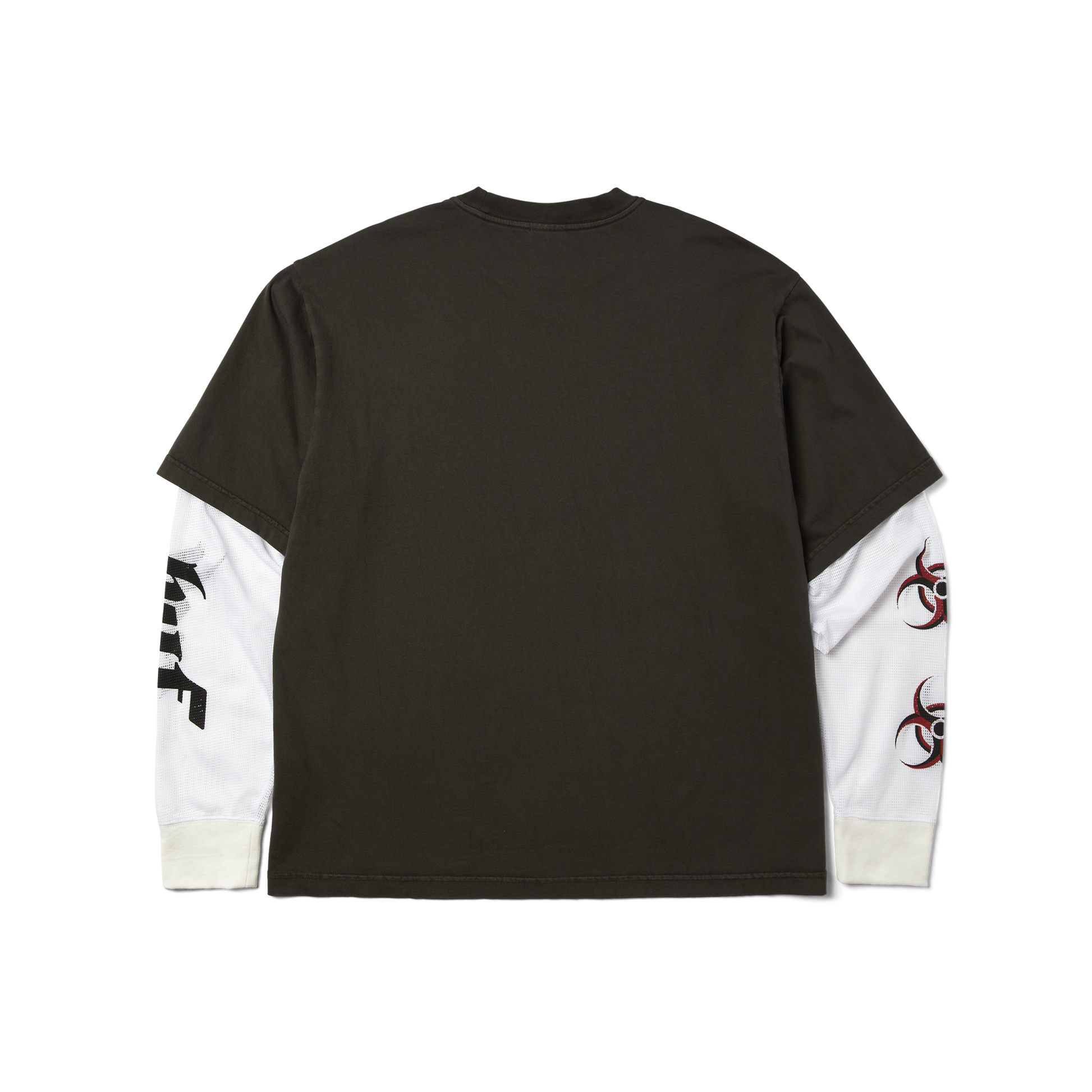 Huf Leon Long Sleeve Double Layer Top Vintage Black