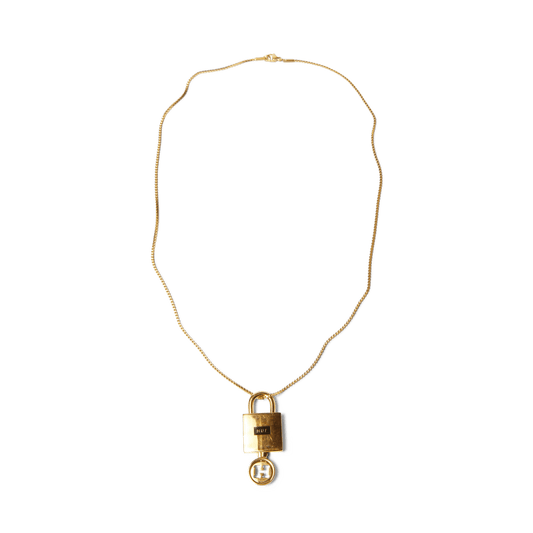 Huf Lock & Key Pendant Gold