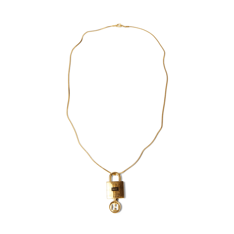 Huf Lock &amp; Key Pendant Gold