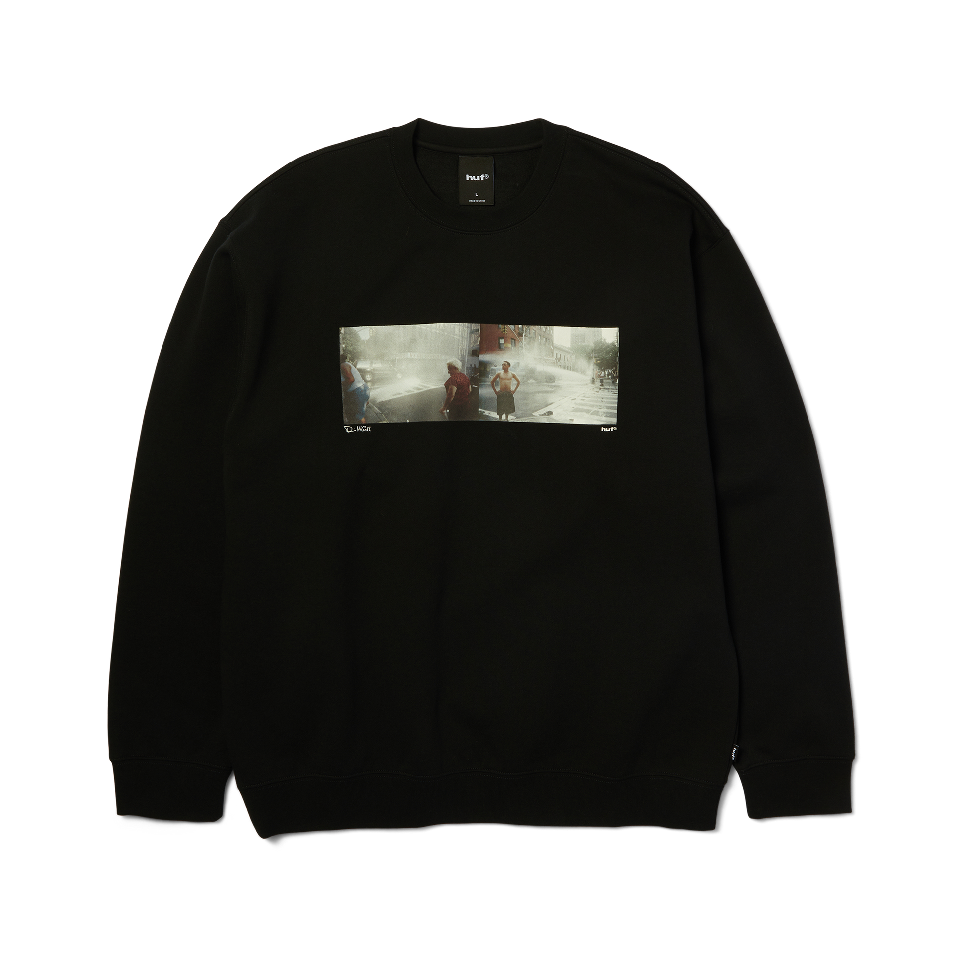 Huf Lost My Way Home Crewneck Sweatshirt Black