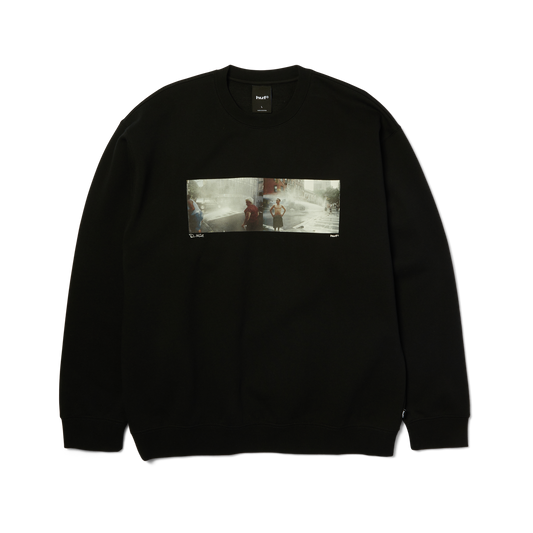 Huf Lost My Way Home Crewneck Sweatshirt Black