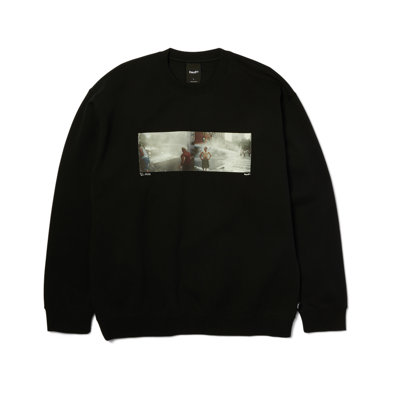 Huf Lost My Way Home Crewneck Sweatshirt Black