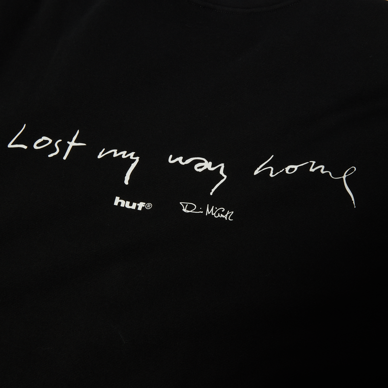 Huf Lost My Way Home Crewneck Sweatshirt Black