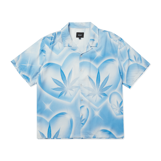 Huf Love In The Air Resort Shirt Pool Blue