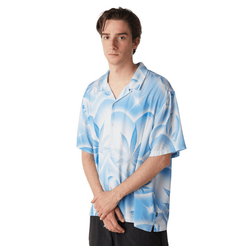 Huf Love In The Air Resort Shirt Pool Blue