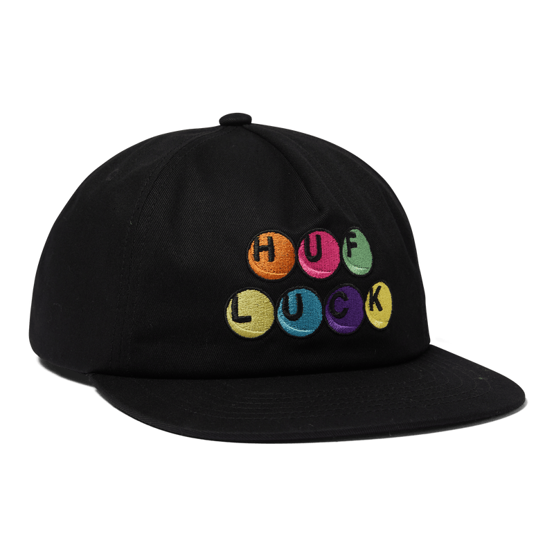Huf Lucky 5 Panel Snapback Black