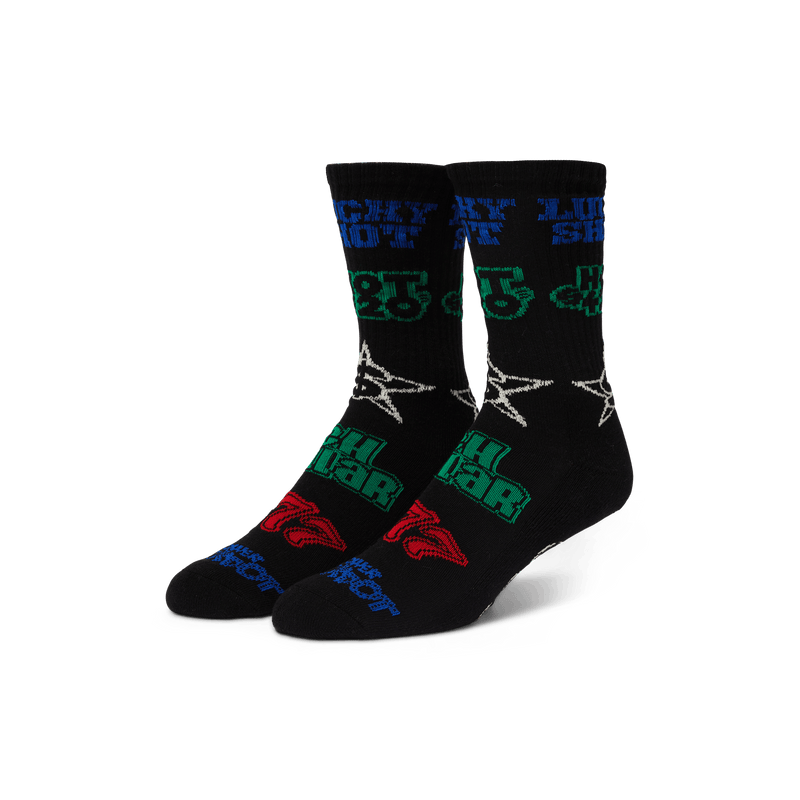 Huf Lucky Crew Sock Black