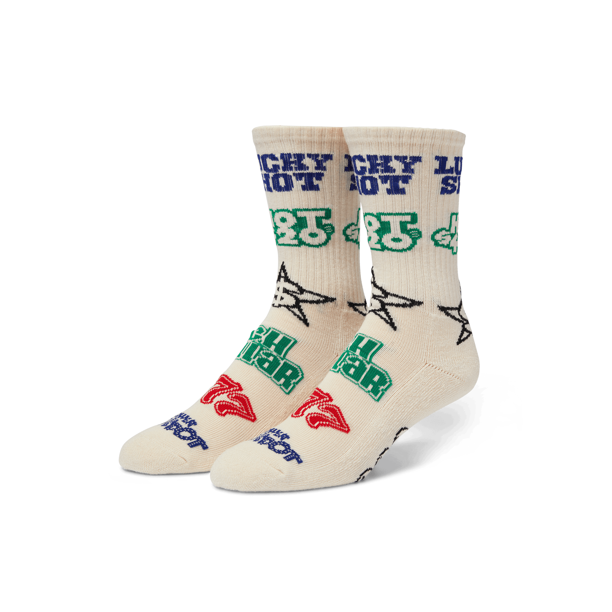 Huf Lucky Crew Sock Natural