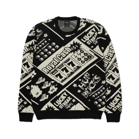 Huf Lucky Crewneck Sweater Black