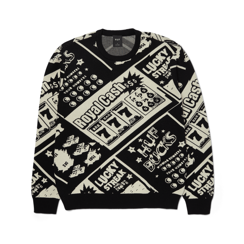 Huf Lucky Crewneck Sweater Black