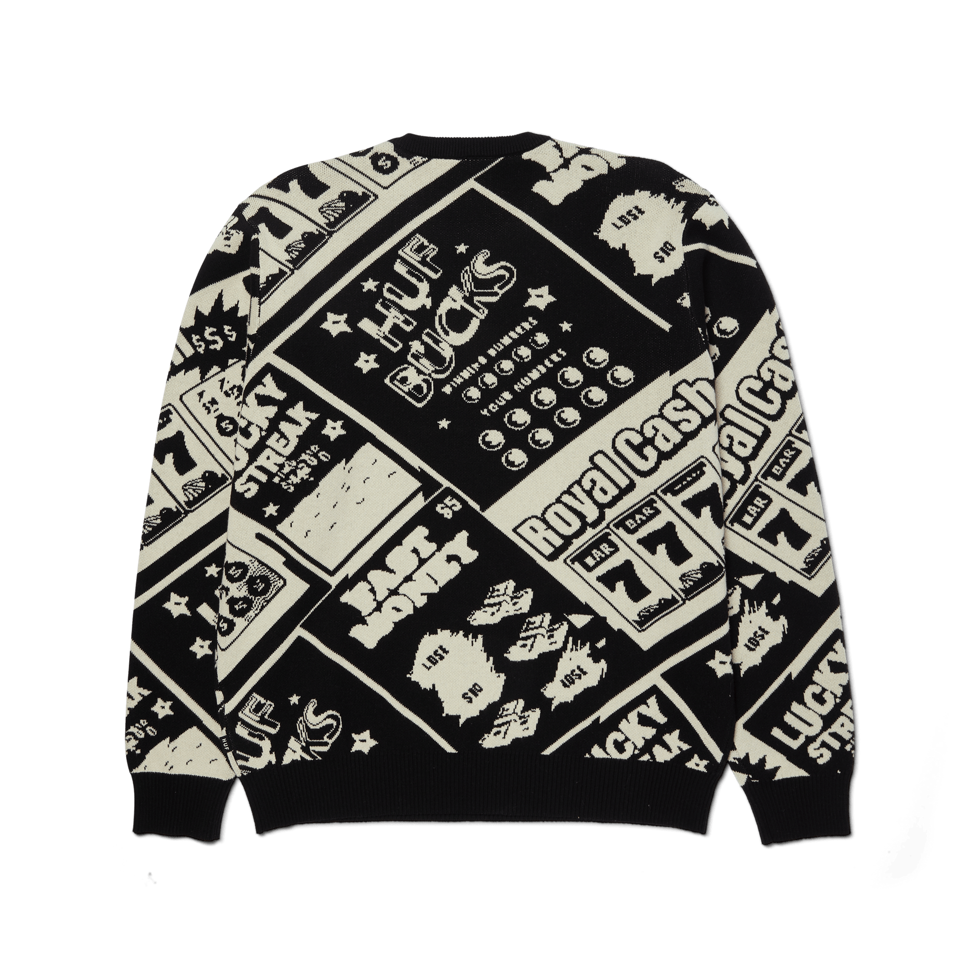 Huf Lucky Crewneck Sweater Black