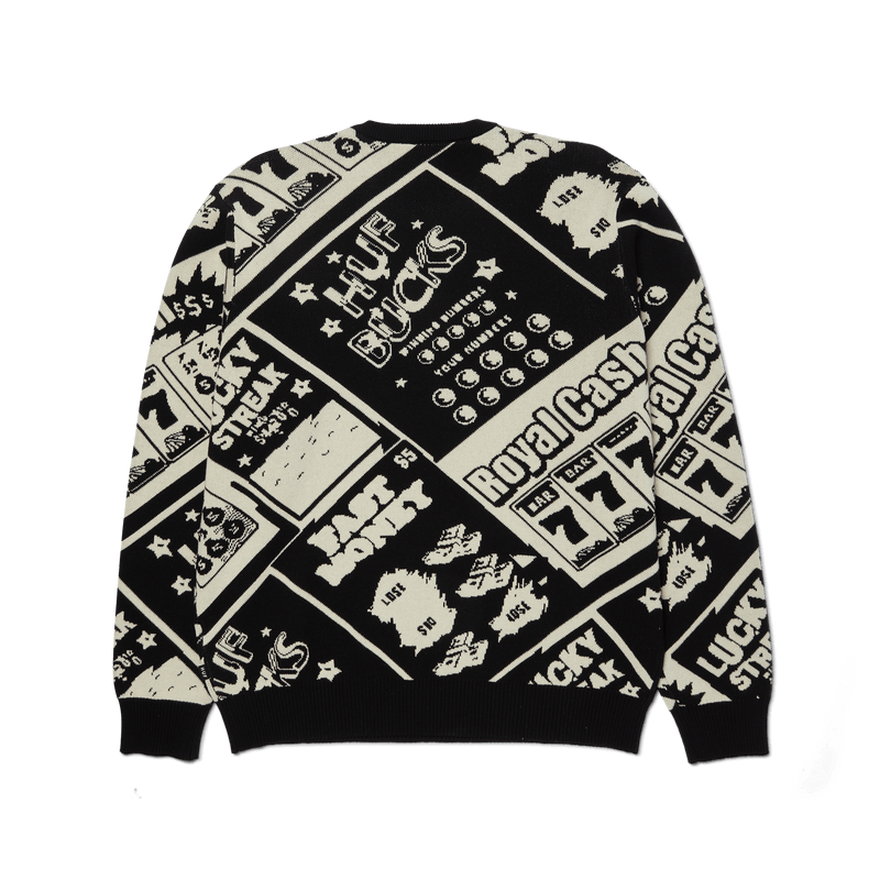 Huf Lucky Crewneck Sweater Black