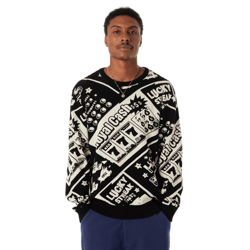 Huf Lucky Crewneck Sweater Black