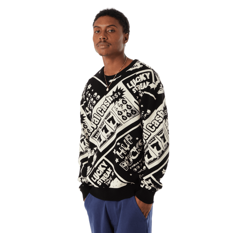Huf Lucky Crewneck Sweater Black