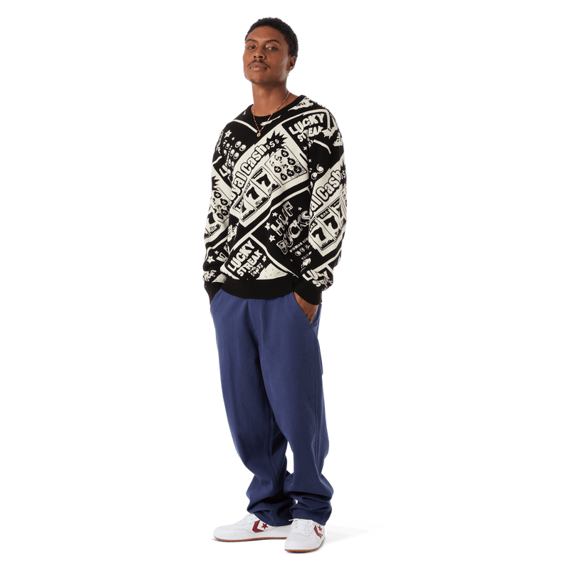 Huf Lucky Crewneck Sweater Black