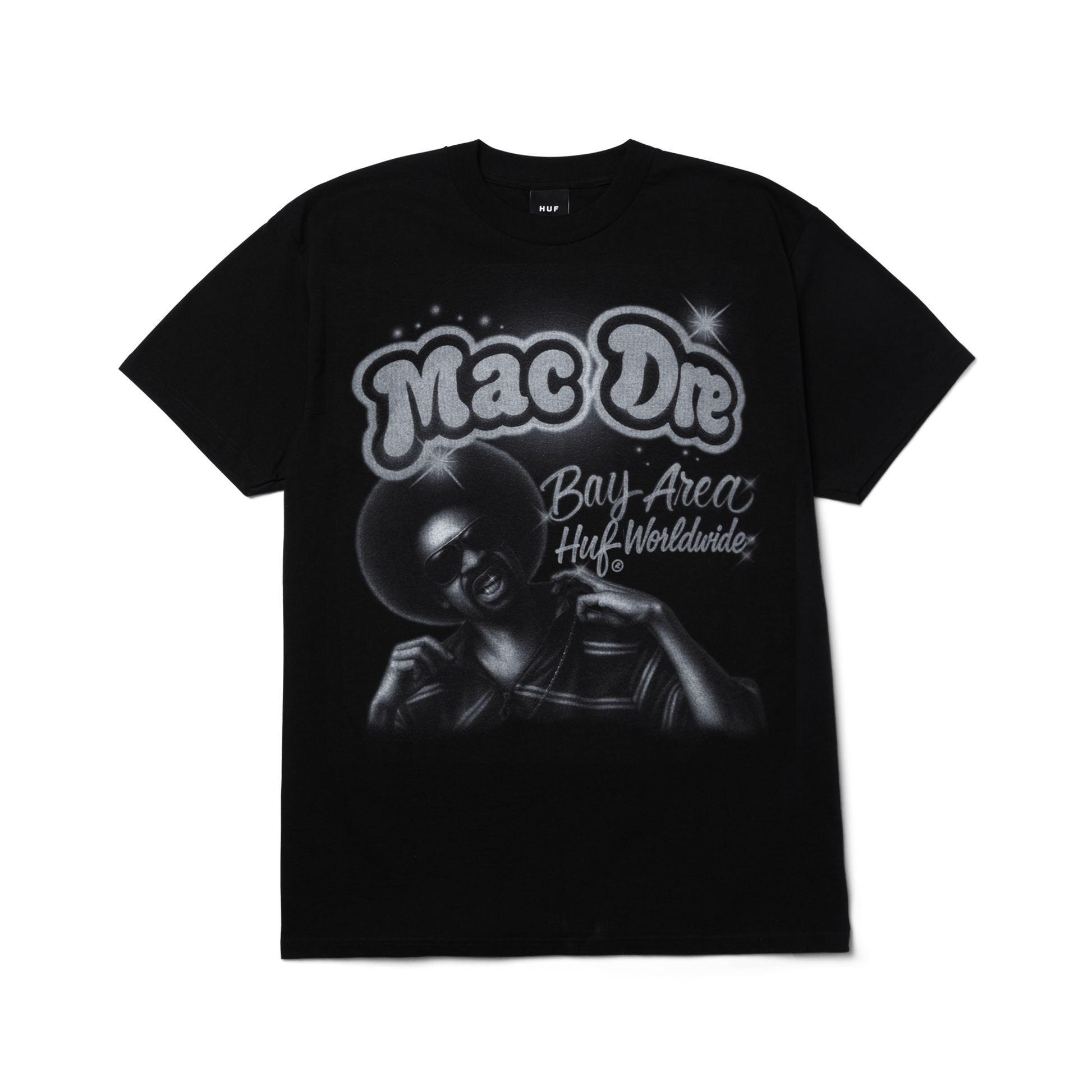 Huf x Mac Dre Airbrush T-Shirt Black