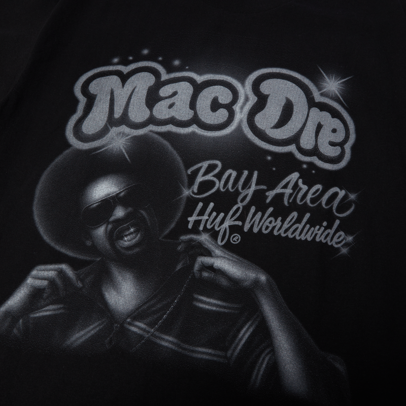 Huf x Mac Dre Airbrush T-Shirt Black