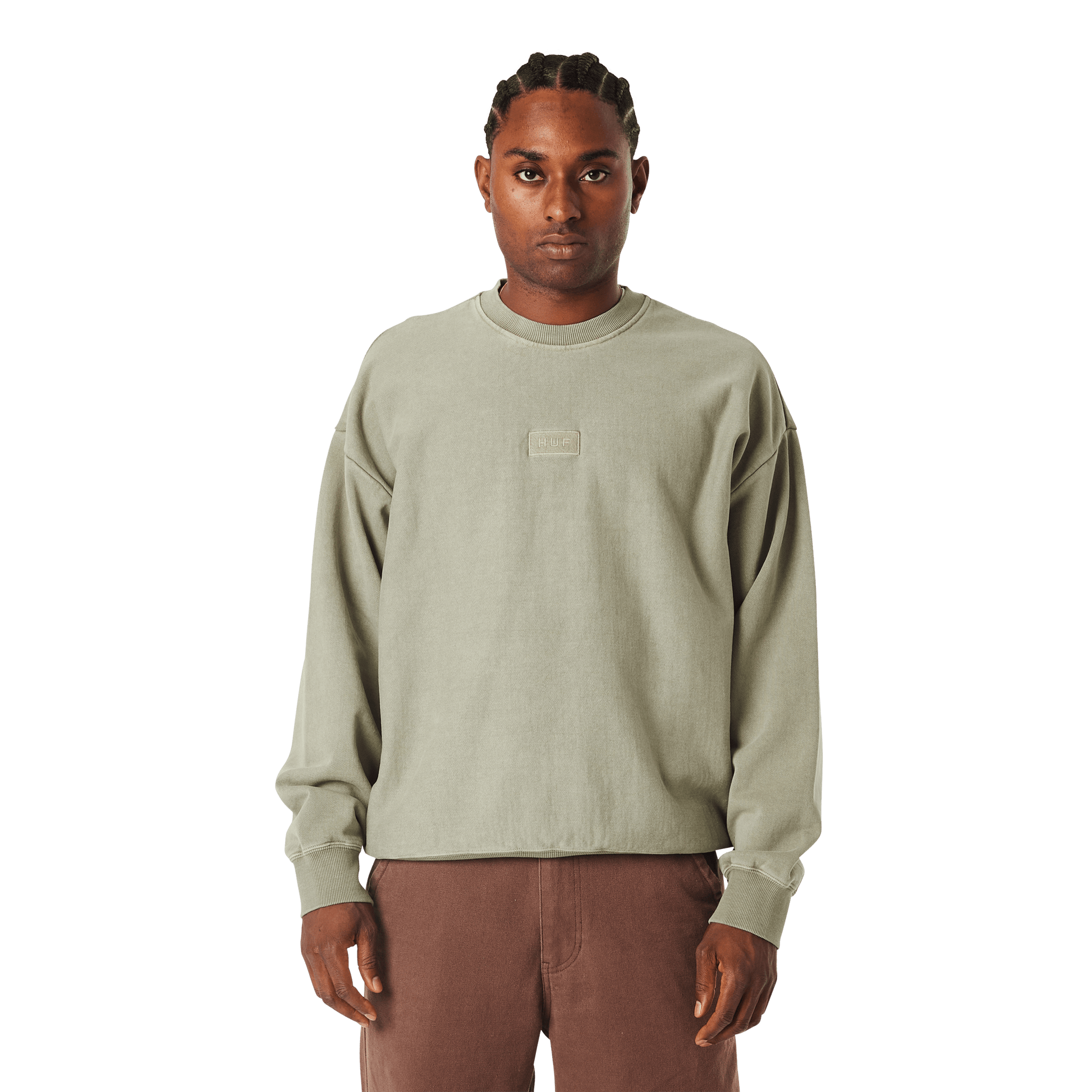 Huf Mason Crewneck Sweatshirt Olive