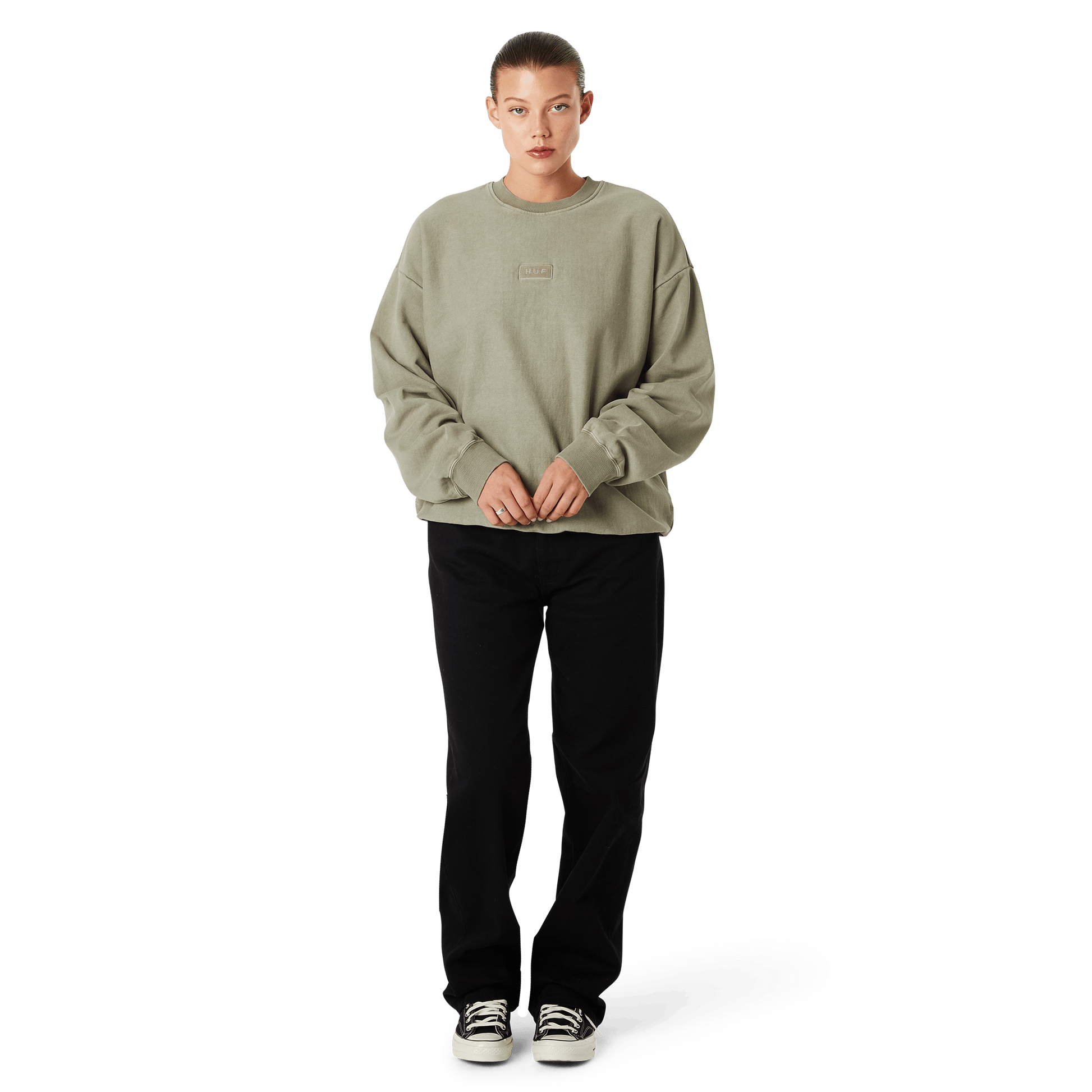 Huf Mason Crewneck Sweatshirt Olive